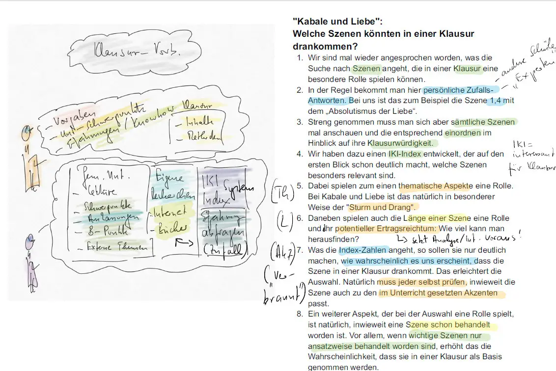 Kabale Und Liebe Szenen Zusammenfassung Schiller, "Kabale und Liebe" - interessante Szenen für Klausuren