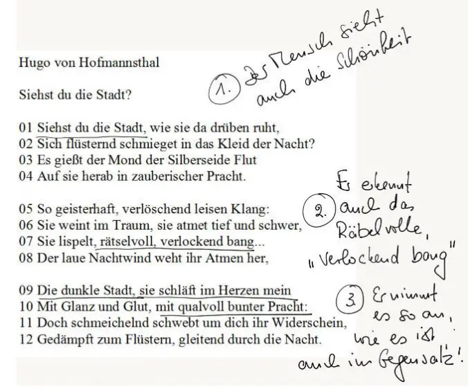 Siehst Du Die Stadt Analyse textaussage.de