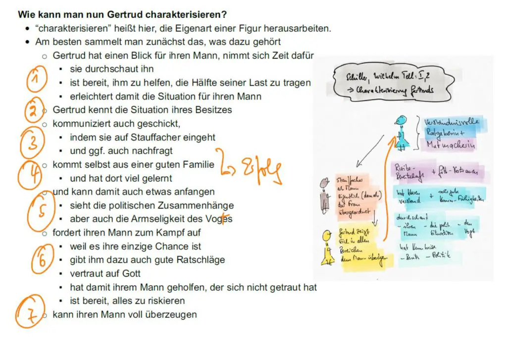 Charakterisierung Lady Milford 2 Akt 1 3 Szene Charakterisierung Wilhelm Tell, I,2 Gertraud im Gespräch mit