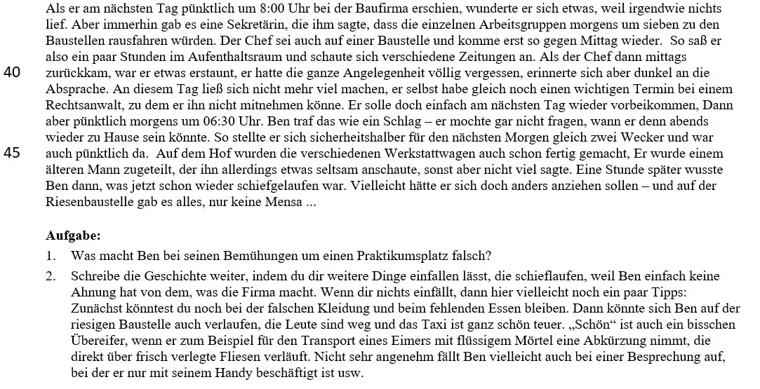 Kurzgeschichte Weg Lydia Dimitrow Kurzgeschichte: Lars Krüsand, "Pannen auf dem Weg zum Praktikum" - oder